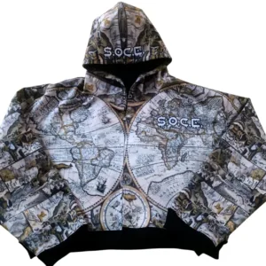 Old World Genuine Leather Hooded Jacket