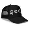 all black foam trucker hat
